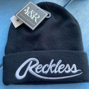 Young & Reckless Black Unisex Winter Hat